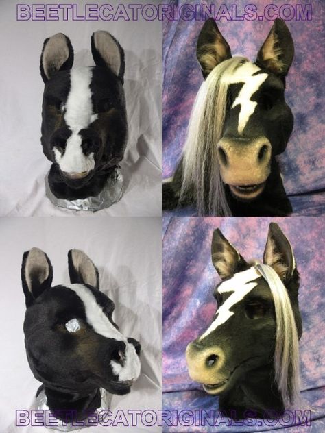 How To Fur A Fursuit Head, Horse Fursuit, Cat Fursuit Head, Houndsteeth Fursuit, Dragon Fursuit Head, Horse Head, Cow, Horses, Animals