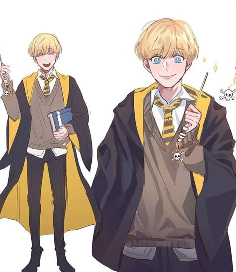 Hogwarts Oc Male, Hp Oc, Hufflepuff Outfit, Male Art Men, Hogwarts Uniform, Potter Fanart, Hogwarts Outfits, Harry Potter Oc, Harry Potter Games