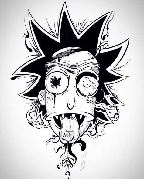 #tattoo #tattooideas #tattoogirls #tattoomodel #tattooart #татуировка #blacktattoo #sketch #sketchtatto… | Trippy drawings, Rick and morty drawing, Graffiti drawing Morty Drawing, Rick And Morty Tattoo, Rick And Morty Drawing, Drawing Graffiti, Trippy Drawings, Trippy Designs, Clever Tattoos, Cartoon Character Tattoos, Psy Art