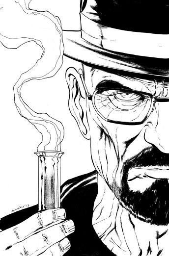 Breaking Bad Art Drawing, Breaking Bad Dibujo, Breaking Bad Sketch, Heisenberg Drawing, Heisenberg Art, Batman Art Drawing, Breaking Bad Art, Witchy Wallpaper, Tattoo Style Drawings