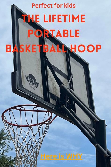 The Lifetime portable basketball hoop is perfect for kids because it is portable, adjustable and resilient. I have personally owned this hoop for over 10 years! it has served me and my family well and is still around. Check out the link for my comprehensive review. Portable Basketball Hoop, Basketball Moves, Basketball Systems, Me And My Family, Youth Basketball, Basketball Hoops, Basketball Coach, Basketball Hoop, Basketball Teams