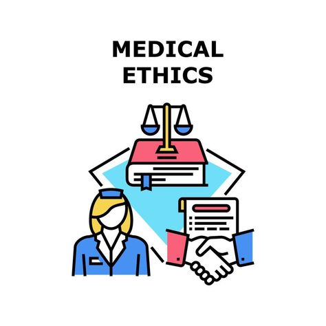 Medical Ethics Vector Concept Color Illustration Medical Ethics Illustration, Ethics Drawing, Ethics Illustration, Medical Ethics, Color Illustration, Drawing Ideas, Vector Art, Vision Board, Vector Free