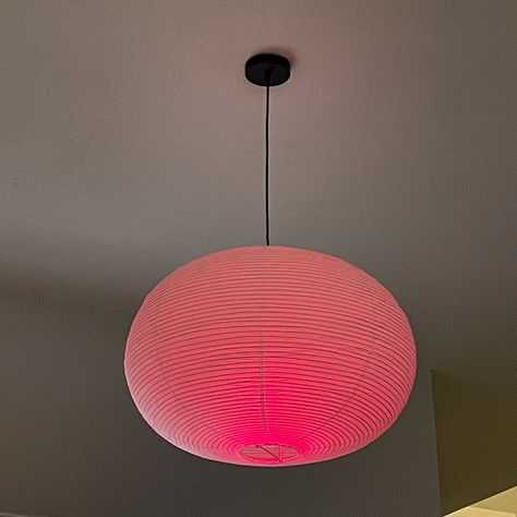 Red Paper Lamp, Rice Paper Lamp Bedroom, Hay Rice Paper Lamp, Ikea Paper Lamp, Hay Lamp, Paper Lanterns Bedroom, Rice Lamp, Hay Lamps, Updating Furniture