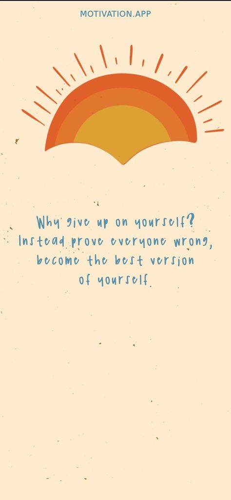 Why give up on yourself? Instead prove everyone wrong, become the best version of yourself. From the Motivation app: https://motivation.app Worry Quotes Bible, Do Not Worry Scripture, Worry Scripture, Worry Bible Verses, Dont Worry About Tomorrow, Tomorrow Quotes, Gospel Quotes, Motivation App, Ayat Quran