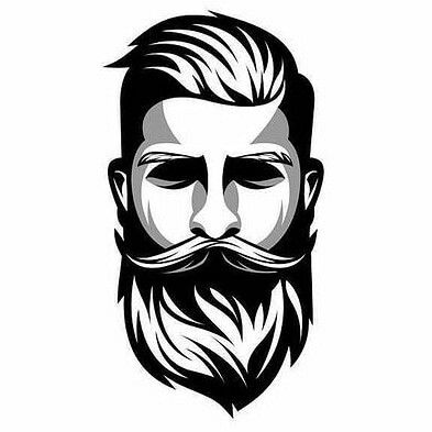 #haircut #haircolor #hairstyle Beard Sketch, Beard Logo Design, Beard Wallpaper, Beard Illustration, Kartu Tarot, Beard Logo, Barber Logo, Beard Art, Beard And Mustache