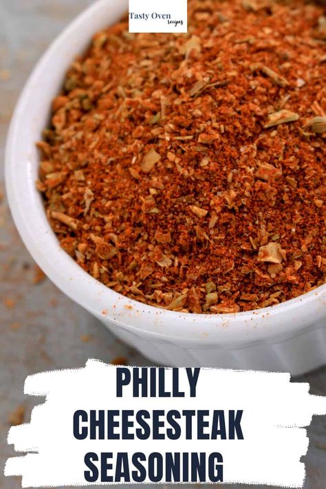 Philly Cheesesteaks are made with sliced steak tossed with a seasoning blend of flavorful and delicious herbs and spices. This Philly Cheesesteak Seasoning creates the best sandwiches that taste like they're straight out of your favorite Philadelphia deli! Philly Cheese Steak Seasoning Meat, Spicy Philly Cheese Steak, Philly Cheesesteak Seasoning Recipe, Philly Steak Seasoning, Philly Steak Seasoning Recipe, Seasoning For Philly Cheese Steak Meat, Cheesesteak Seasoning Recipe, Philly Cheese Steak Seasoning Recipe, Philly Cheesesteak Seasoning