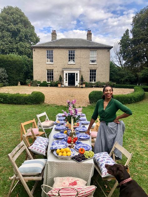 Country House On A Hill, Paula Sutton Hill House Vintage, Hill House Vintage, Cottage Garden Party, Sutton House, Beautiful Cheese Board, Living Magazine, Homemade Pastries, Glassware Collection