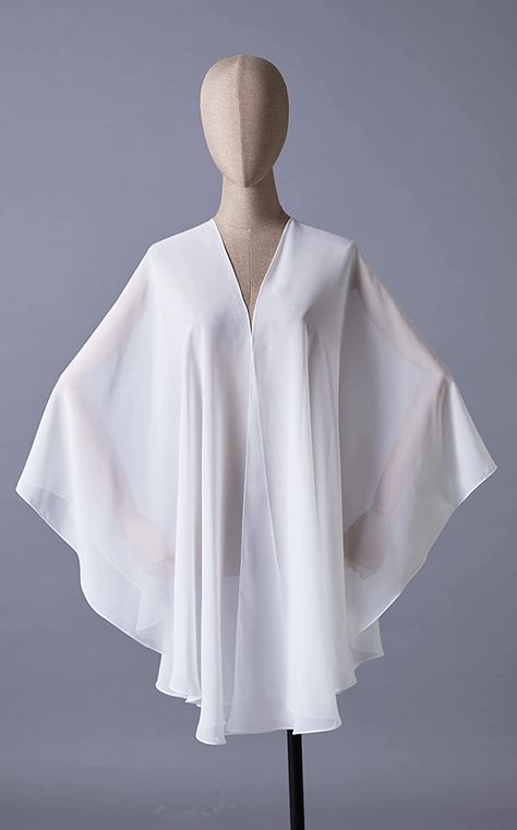 Chiffon Shawl Bridal Wedding Wrap Long Evening Scarves Scarf Ivory at Amazon Women’s Clothing store Chiffon Poncho, Elegant White Evening Shawl, White Scarf, Elegant One-size Shawl For Beach, Elegant Chiffon Shawl Scarf, Semi-stitched Elegant Georgette Shawl, One-size White Shawl For Summer, Model Outer, Dress Stole