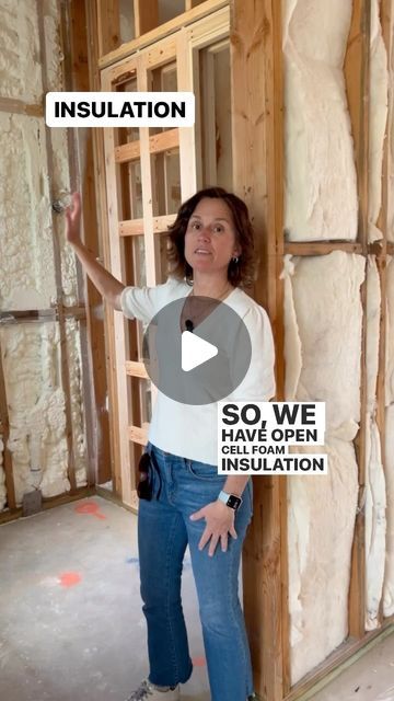 Erin Stetzer on Instagram: "Open cell wet insulation for exterior walls and rafters 💫 and batt insulation on some of the interior walls for sound control 🔇 Designer: @eg_interiors Architect: @jifjones_architect Builder: @stetzerbuilders Want to talk with Erin about YOUR project? For homeowners and builders, whether you are looking for input on a current project or thinking about building or remodeling a home, Erin and her team are here to help you through the entire process! Head to https://www.stetzerbuilders.com to book a virtual consult with Erin today ✨💻🙌 ______ #stetzerbuilders #homebuilder #custombuilder #customhomes #customhomebuilder #construction #dreamhome #homeinspo #homedesign #builder #homesweethome #newhome #newconstruction #housegoals #buildersofinstagram #dreamhouse⁠ # Exterior Insulation, Floor Insulation, Home Building Tips, Construction Techniques, New Kitchen Designs, Types Of Insulation, Building Tips, Construction Details, Sound Control