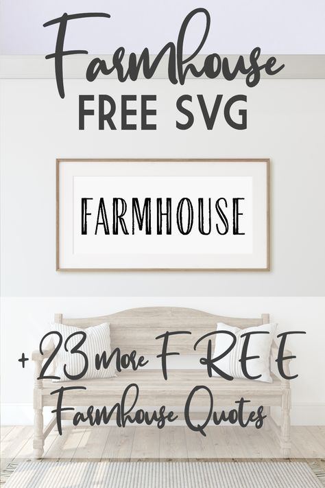 Free Svg Files For Cricut Farmhouse, Free Farmhouse Fonts For Cricut, Farmhouse Cricut Ideas, Free Svg Stencil Files For Cricut, Cricut Svg Files Free Farmhouse, Farmhouse Svg Files Free, Diy Farmhouse Sign Ideas, Farmhouse Cricut Projects, Cricut Farmhouse Signs