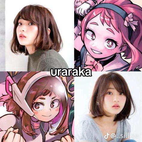 Ochako Haircut, Mha Oc Short Hair, Mha Vampire Quirk Oc, Mha Future Kids, Mha Oc Reference, Ochako Aesthetic, Uravity Bnha, Mha Realistic, Katsuki Aesthetic