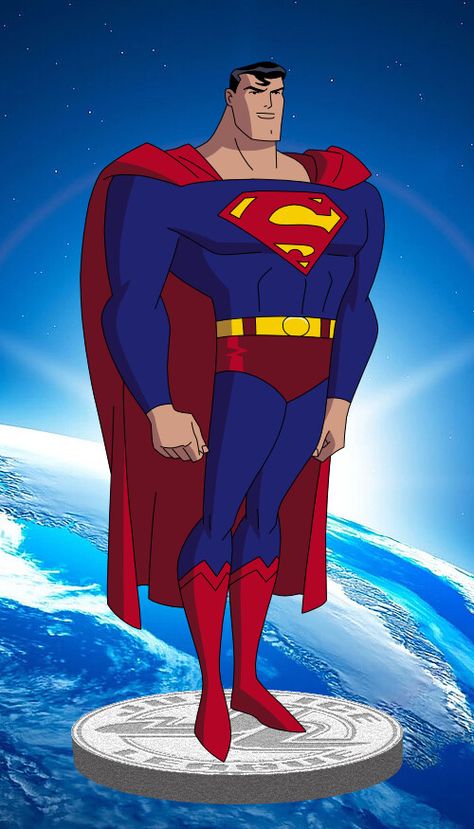 Justice League Art, Superman The Animated Series, Justice League Animated, Superman Artwork, Superman Wallpaper, Drawing Superheroes, Legion Of Superheroes, Superman Family, Superman Man Of Steel