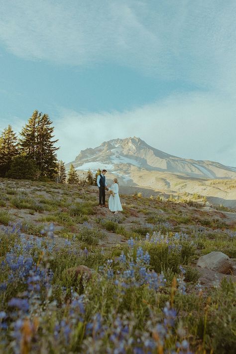 Summer Elopement at Mount Hood — Andie Avery Photography: Oregon Wedding & Elopement Photographer Oregon Elopement Photography, Portland Oregon Elopement, Elopement Washington State, Mt Hood Elopement, Mt Hood Wedding, Oregon Elopement Locations, Mountain Wedding Photography, Mountain Elopement Photos, Elopement Picture Ideas