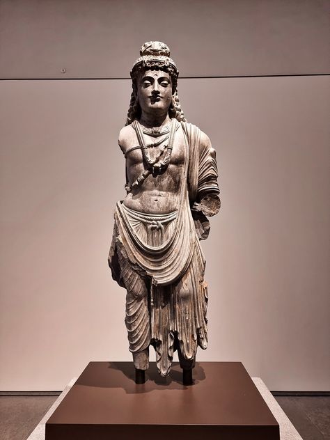 All sizes | Bodhisattva, Pakistan, Gandhara, Kushan empire, 100-300 CE; Louvre Abu Dhabi (4) | Flickr - Photo Sharing! Kushan Empire, Louvre Abu Dhabi, Indian Sculpture, Egypt Art, Greek Art, Buddhist Art, Interesting Photos, World History, Abu Dhabi