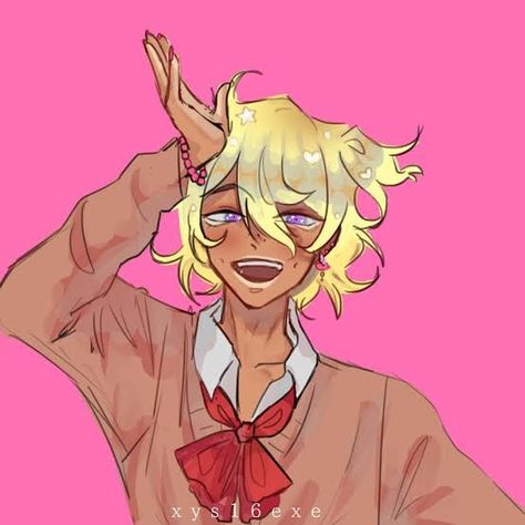 Gyaru Anime Aesthetic, Gyaruo Men Pfp Anime, Gyaru Assesories, Gyaruo Men Pfp, Male Gyaru Pfp, Gyaru Art Anime, Gyaru Drawing Reference, Gyaruo Pfp, Gyaru Art Drawing