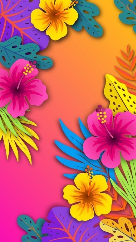 Hawaiian Background Wallpapers, Hawaiian Colors, Tropical Flowers Wallpaper, Hawaiian Wallpaper, Tropical Backgrounds, Hawaiian Background, Neon Summer, Wallpaper Tropical, Hawaiian Designs