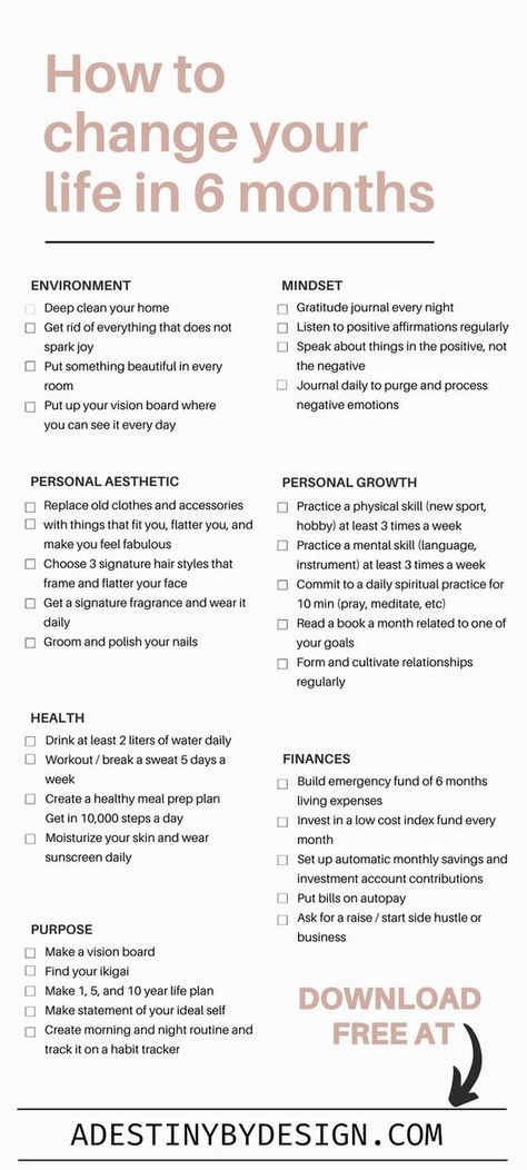 Daily Life Checklist, How To Become More Responsible, Organize Life Daily Routines, Get Healthy Plan, Getting Organized Life, Reinventing Yourself Checklist, Getting Life Together Aesthetic, Lists To Make To Organize Your Life, How To Get My Life Together