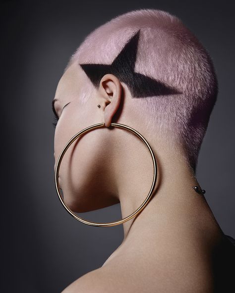 Shaved Head Designs, Hair Colour Design, Buzzed Hair, Shaved Hair Designs, Bald Hair, Hairdressing Scissors, Head Color, Hair Tattoos, Hair Scissors