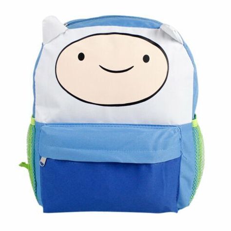 Ruz Aventure Time Finn Small Face  12" inches Backpack New Tags Licensed Product One main zipperd compartment, One front zippered pocket One side vecro-closure pocket and one side meshed pocket. Adjustable padded shoulder straps Measures around : 12"H x 10"W x 4"D ****10.25 % SALE TAXES WILL ADDED TO ALL CALIFORNIA RESIDENT******   A 20% restocking fee and shipping handing will be assessed on all returned merchandise when opting for return to original payment. The stocking fee will be waived if Backpack Printable, Adventure Time Backpack, Backpack Adventure, Character Backpack, Toddler Book, Adventure Backpack, Small Face, Adventure Time Finn, Backpack Tags