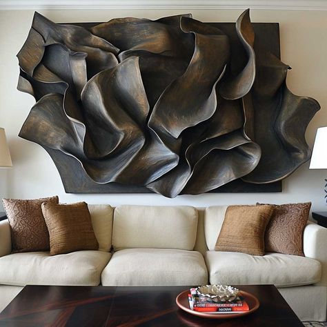 Transformative Large Wall Decor Solutions for Living Rooms • 333+ Images • [ArtFacade] Ideas For Wall Decoration, Large Wall Decor Ideas, Extra Large Wall Decor, Interior Wall Colors, Personalized Gallery Wall, Modern Artwork Abstract, Sculptural Furniture, Wall Decoration Ideas, Exclusive Furniture