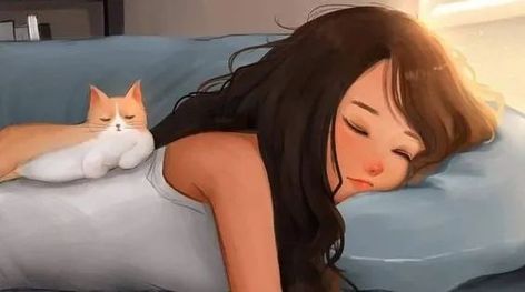 Sam Yang, Sleepy Girl, Illustration Art Girl, Comic Art Girls, Cute Cartoon Pictures, Girly Art Illustrations, Dreamy Art