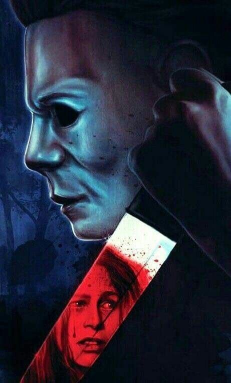 Michael Myers and the beautiful Laurie Strode ARTWORK!!! Lori Strode Halloween, Lori Strode, Funny Michael Myers, Michael Myers Vintage, Michael Myers Face, Michael Meyers Halloween, No Lives Matter, Michael Meyers, Michael Myers Art