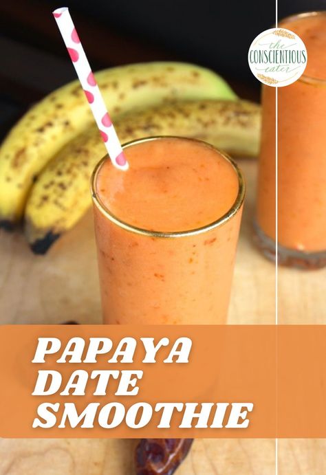 Fresh Papaya Recipes, Belly Fat Burner Smoothie, Papaya Recipe, Date Smoothie Recipes, Healthy Summer Smoothies, Cantaloupe Smoothie, Nothing Tastes Better Than, Papaya Recipes, Caribbean Drinks