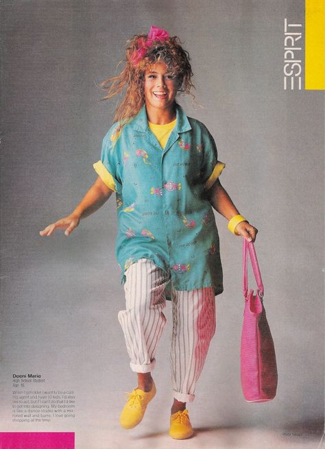 Glossy Sheen: Esprit Ads from the 80's Look 80s, 1980s Fashion Trends, 1980 Fashion, Kawaii Clothes Goth, Fashion 1980s, 80s Fashion Trends, 80’s Fashion, Fashion 80s, 80s And 90s Fashion