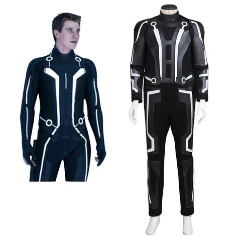 Department Name:Adult;Gender:Men Material:Pu&Polyester Included:All pieces like pictures Character:Tron: Legacy Sam Flynn Size:Any size, all items Tron Cosplay, Tron Costume, Sam Halloween, Male Uniform, Camo Prom Dresses, Sci Fi Outfit, Carnival Outfit, Tron Legacy, Men Halloween