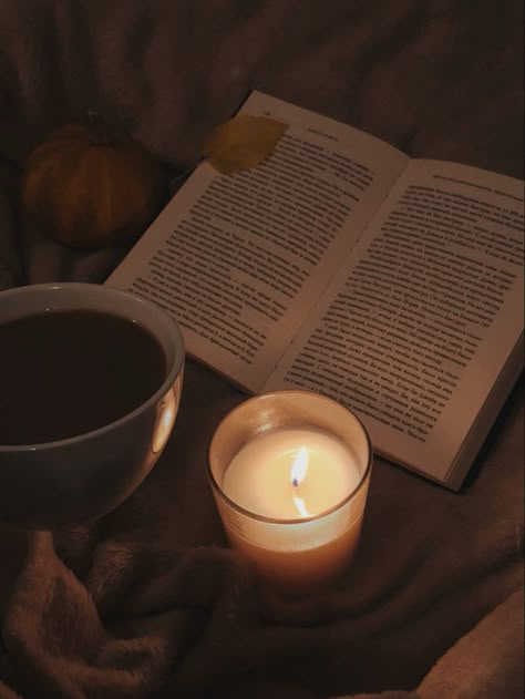 Tea And Candles Aesthetic, Books And Candles Aesthetic, Candle And Book, Candle Photography Dark, Nighttime Reading, Candle Reading, Album Cover Wallpaper Collage, Candle Night, Tea Reading