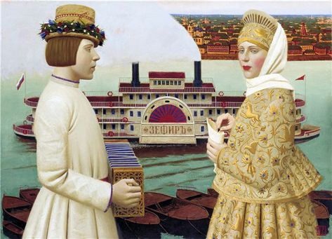 Andrey REMNEV ✿ | Catherine La Rose ~ The Poet of Painting Audrey Remnev, Andrei Remnev, Andrew Remnev, Remnev Andrey, Andrey Remnev, Moscow Art, Medieval Paintings, Alex Colville, Audrey Kawasaki