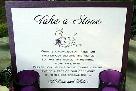 Blessing of the stones sign Pagan Ceremony, Vow Ideas, Gosfield Hall, Wiccan Wedding, Irish Wedding Traditions, Nordic Wedding, Wedding Ceremony Unity, Pagan Wedding, Wishing Stones