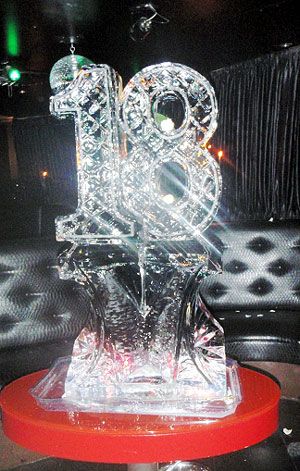 Ice Sculptures for Parties | 18 is where all the fun starts - and why not with the Number 18! Birthday Ice Sculpture, Ice Luge, 18th Bday, 21st Party, Ice Sculpture, Snow Sculptures, Party Plan, Luge, Ice Sculptures