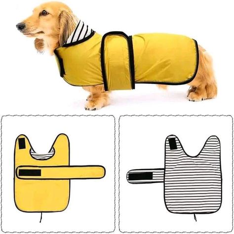 Diy Dog Jacket, Dachshund Raincoat, Dog Raincoat Pattern, Dog Jacket Patterns, Dog Clothes Patterns Sewing, Dog Coat Pattern, Diy Pet Bed, Dog Sewing Patterns, Dog Jersey