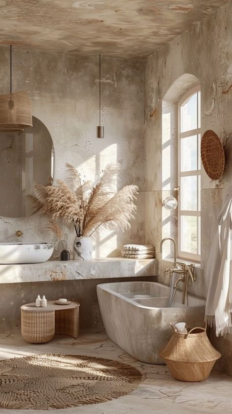 +55 Fresh Bohemian Bathroom Decor Ideas - DecorWithEva Bohemian Bathroom Ideas, Bohemian Bathroom Decor, Harsh Lighting, Bohemian Ideas, Boho Bathroom Ideas, Elegant Bathroom Design, Bohemian Bathroom, Lighting Tips, Chic Bedroom Decor