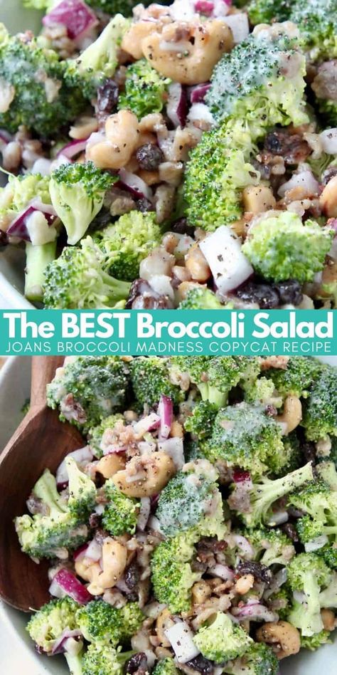 Creamy Coleslaw Dressing, Best Broccoli Salad, Broccoli Salad With Raisins, Broccoli Salad With Bacon, Salad Bacon, Broccoli Salad With Cranberries, Best Broccoli Salad Recipe, The Best Broccoli, Easy Broccoli Salad