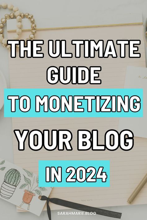 Struggling to make money with your blog? This Ultimate guide to monetizing your blog is exactly what you need! Take advice from a full time blogger making $2,000 a month blogging. you'll find the best strategies for monetizing your blog. Get ready to transform your blogging journey and start making money blogging in 2024! Blogging In 2024, How To Make Money Blogging, Making Money Blogging, Sarah Marie, Blogging Business, Earn Money Blogging, Sales Promotion, Blogging Inspiration, Blog Titles