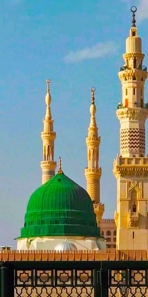 Mecca Madina Hd Photos, Madina Sharif Beautiful Pic, Madina Shareef, Mecca Images, Madina Sharif, Green Dome, Makkah Madina, Medina Mosque, Full Hd Photo