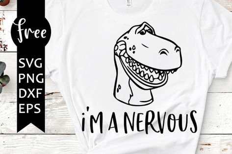 I'm a nervous svg free, toy story svg, disney svg, rex svg, instant download, shirt design, funny svg, dinosaur svg, silhouette cameo 0248 Disney Shirts Cricut Free, Toy Story Svg Free, Toy Story Svg, Disney Cricut, Cricut Svg Files Free, Dinosaur Svg, Disney Free, Svg Disney, Disney Svg