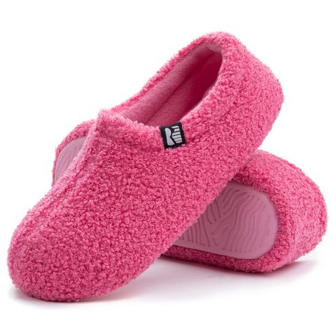 PRICES MAY VARY. Closed-back style slipper that warms and protects your entire foot from heel to toe, so you can put your feet up anywhere to relax without worrying about them falling off your feet. Sherpa fleece upper feels super cozy and soft on skin, with a breathable microfiber lining that prevents sweat and odors. Best for spring/autumn wear; on cold winter days we recommend pairing with thick socks for extra warmth. All RockDove slippers are made from vegan, machine washable materials. Mem Plush Couch, Shoe Repair Shop, Comfy Slippers, Teddy Fleece, Shoe Repair, Thick Socks, Winter Day, Sherpa Fleece, Comforters Cozy