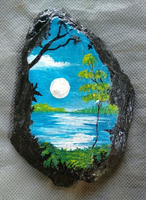 Rock Painting Ideas For Garden, Simple Rock Painting Ideas, Simple Rock Painting, Art Coquillage, Diy Rock Art, Painted Rock Animals, Stone Art Painting, Painted Rocks Kids, Painted Rocks Craft