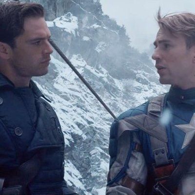 Steve and Bucky Bucky Barnes Fanfiction, All Marvel Characters, Steel Blue Eyes, Steven Grant Rogers, Marvel Collection, Bucky And Steve, Chris Evans Captain America, Marvel Films, Man Thing Marvel