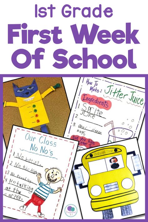 Lost And Found Classroom Ideas, First Day Jitters Activities 1st, First Day Jitters Activities, First Grade Jitters, First Week Of School Activities, Activities For First Grade, School Bus Safety, First Week Activities, David Shannon