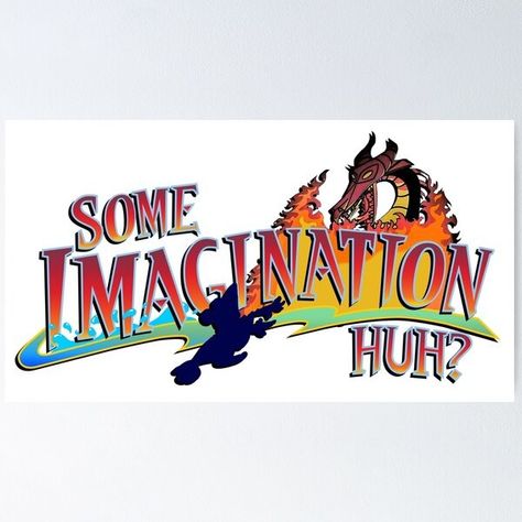 "FANTASMIC! - Some Imagination, Huh?" Poster for Sale by Steven Zehler | Redbubble Some Imagination Huh, Disney World Hollywood Studios, Disneyland Park, Hollywood Studios, Walt Disney World, Sale Poster, Walt Disney, Disneyland, Disney World