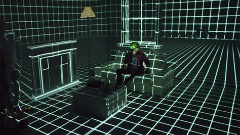 Video: Sony Makes Their Own Holodeck (with Projection Mapping) Visual Mapping Projection, Projection Mapping Room, Floor Projection Mapping, 3d Projection Mapping, Visual Map, 3d Mapping, Playstation Store, Image Overlay, Projection Mapping