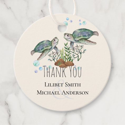 Sea Turtle Party, Turtle Party, Wedding Gift Tags, Turtle Beach, Beach Wedding Favors, Wedding Favor Tags, Sea Turtles, Wedding Item, Blue Teal