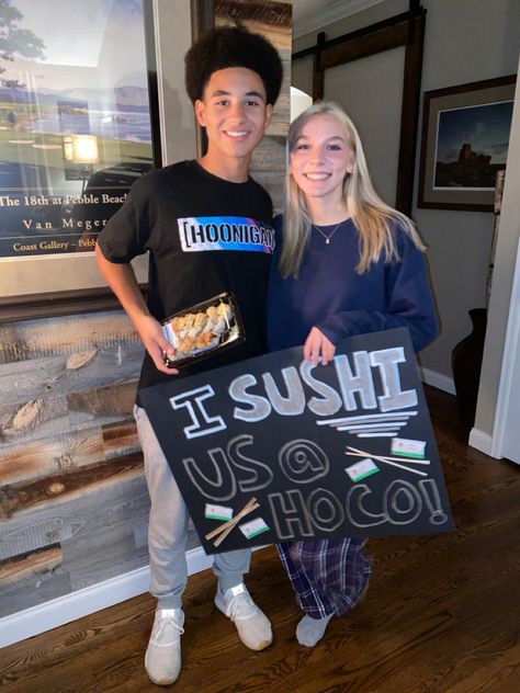 Sushi Promposal Ideas, Sushi Promposal, Ways To Ask Someone To Sadies, Sadie’s Dance Asks, Sadie’s Dance Proposal, Cute Posters To Ask Someone To A Dance, Sadie’s Promposal, Formal Proposals, Prom Posters