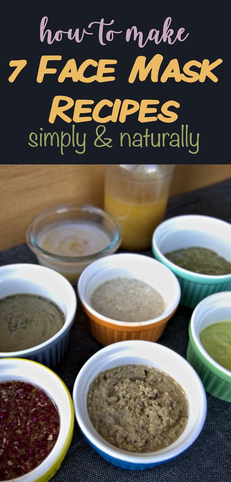 7 DIY recipes for natural homemade face masks Simple Diy Face Mask, Natural Beauty Diy, Face Mask Recipe, Simple Face, Homemade Face, Homemade Face Masks, How To Make Homemade, Simple Diy, Diy Natural Products