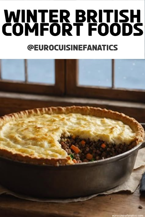 Enjoy these 7 essential British comfort food recipes for winter that guarantee warmth and nostalgia—uncover the secrets to cozy culinary delight! #europeancuisine #authentic #european #cuisine #italianfood #frenchfood #greekfood Classic British Recipes, British Recipes Dinner, Authentic British Recipes, British Christmas Food, British Dinner, British Food Traditional, Recipes For Winter, British Bake Off Recipes, English Dishes