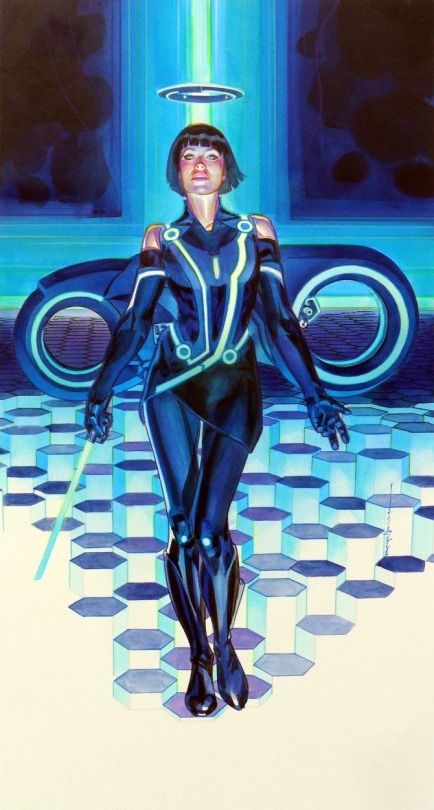 Quorra (Tron) by Brian Stelfreeze Tron Art, Tron Uprising, Tron Legacy, Art Study, Arte Cyberpunk, Movie Poster Art, Science Fiction Art, Wow Art, Ex Machina